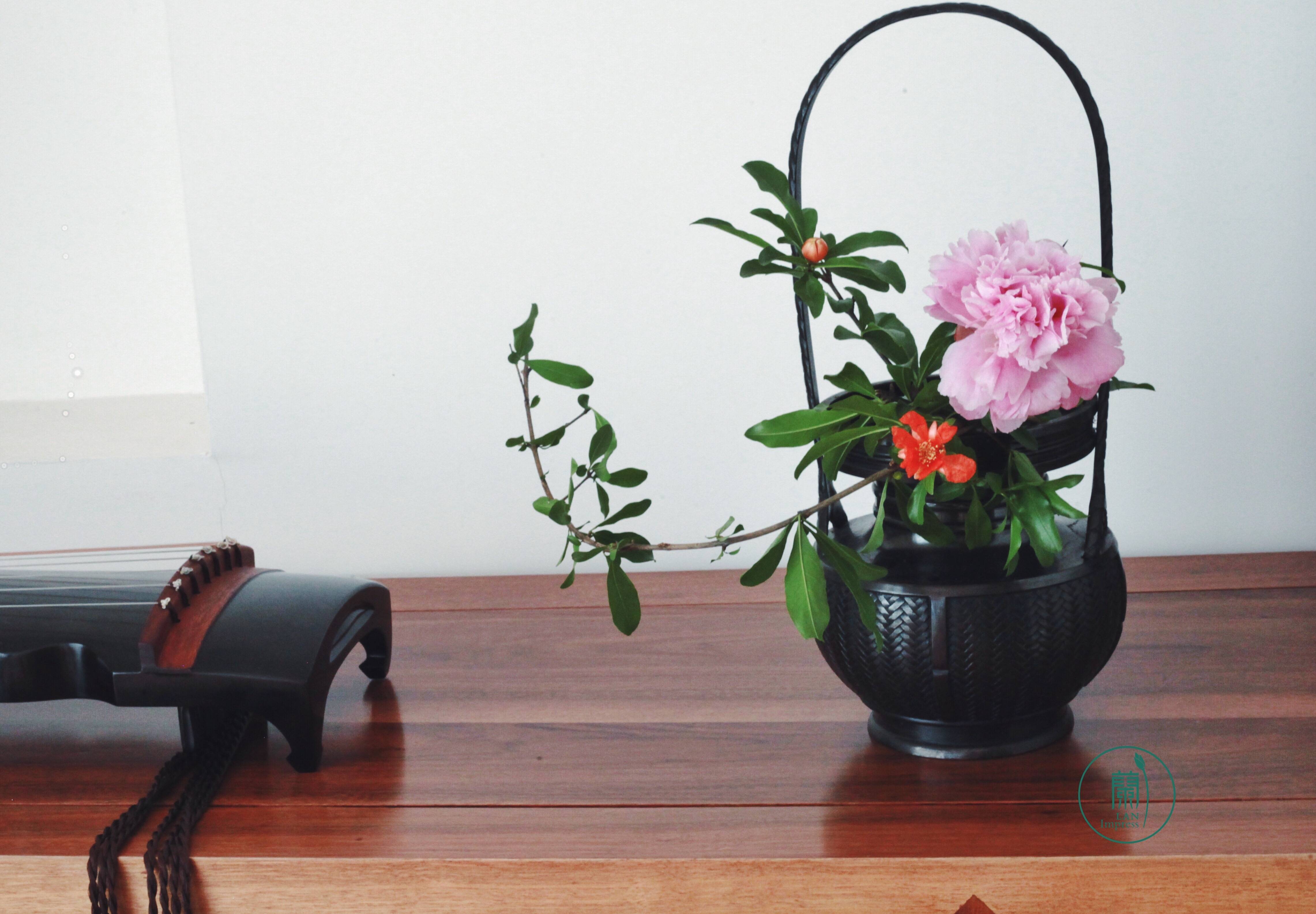 石榴知夏|正是一年插花好时节#小原流蘭印象花道
