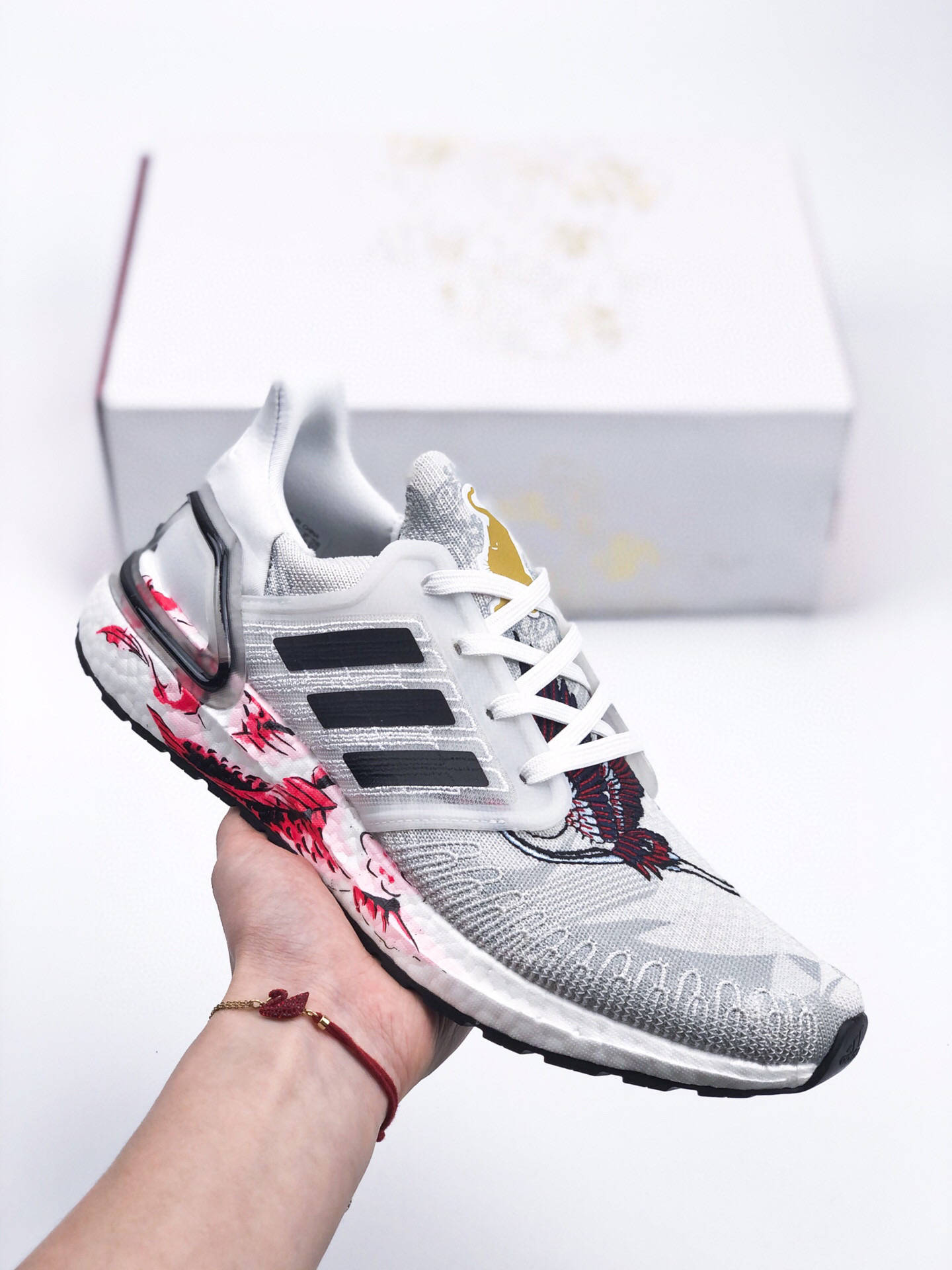 阿迪达斯 adidas ultra boost 20 consortium 虎鹤双行运动跑步鞋