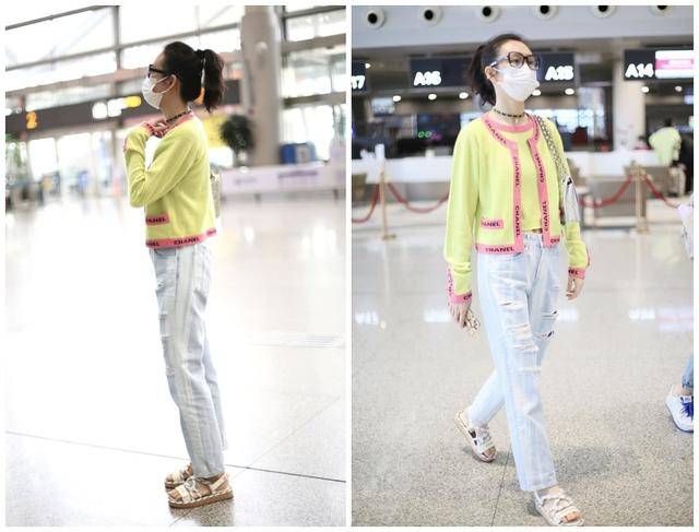 香奈儿时髦依旧！王鸥穿一身香赶飞机却显土气周迅穿4万7香奈儿干农活