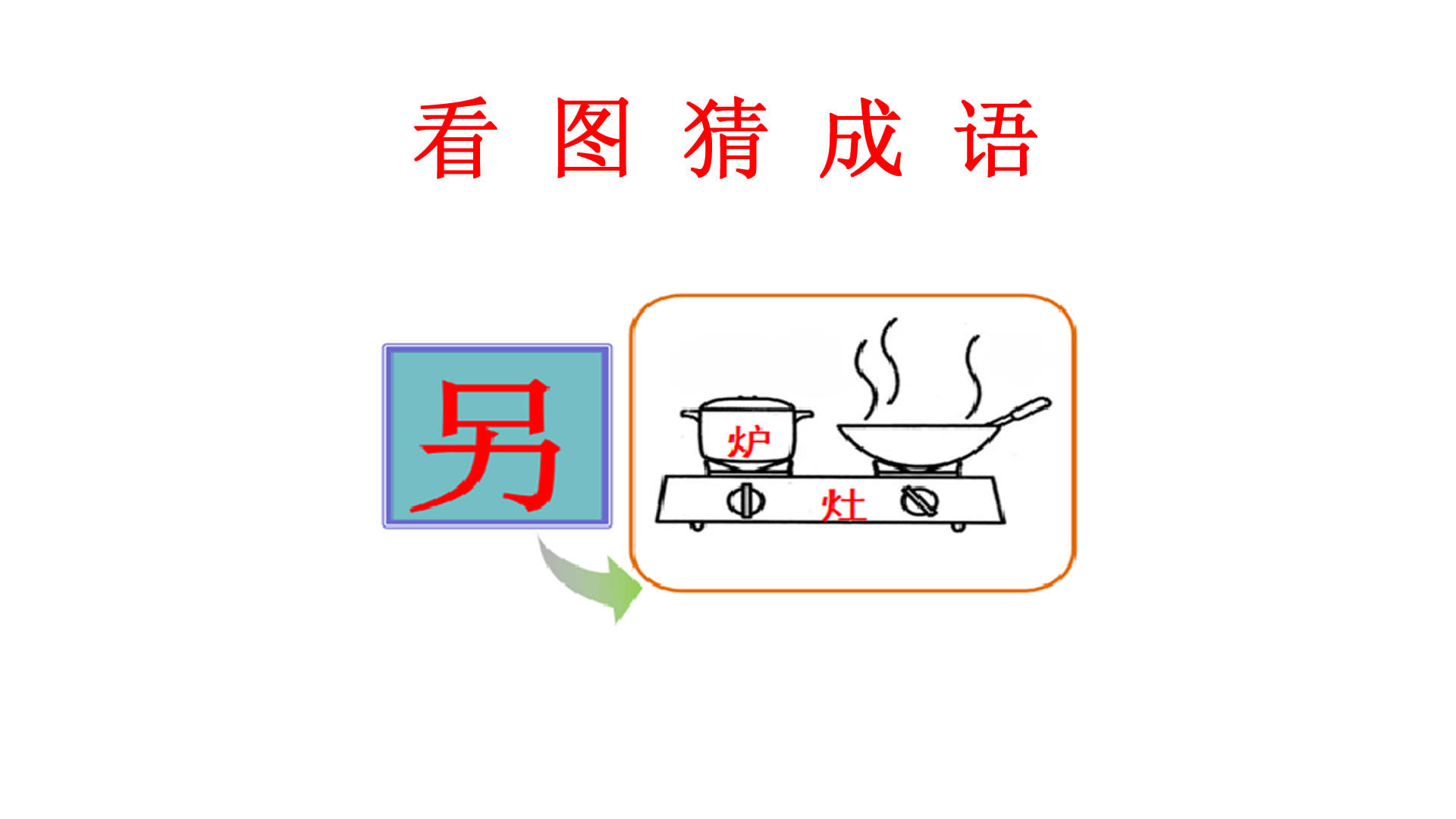 看图猜成语:1个字3个厨房用品,班花说不会做饭但知道答案