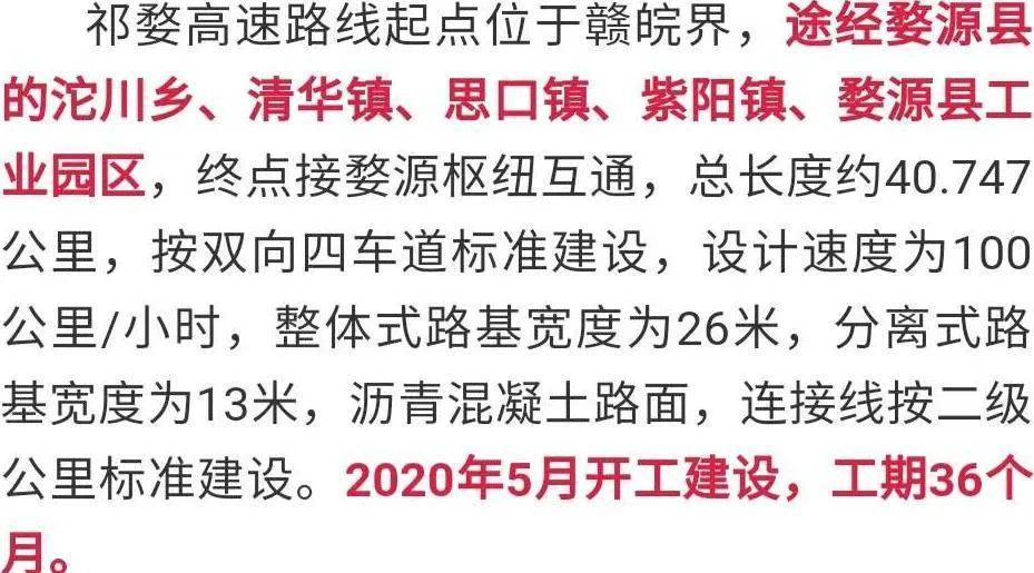 上饶又将多一条高速来看看经过哪些地方吧