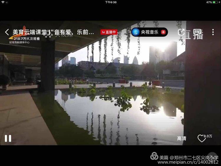 音有爱 乐先行—二七区尖岗小学"美育云端课堂"学习纪实