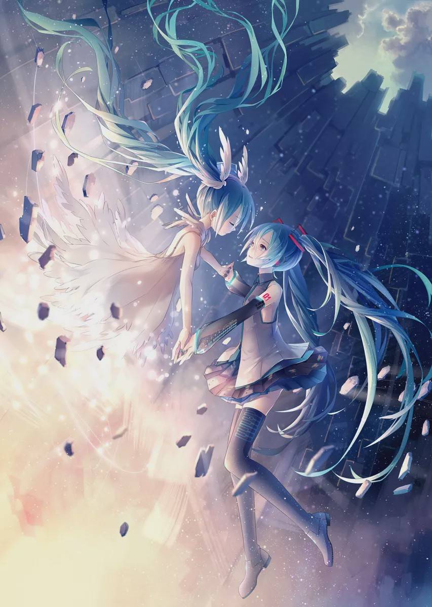 动漫美图:初音未来@"海岛"