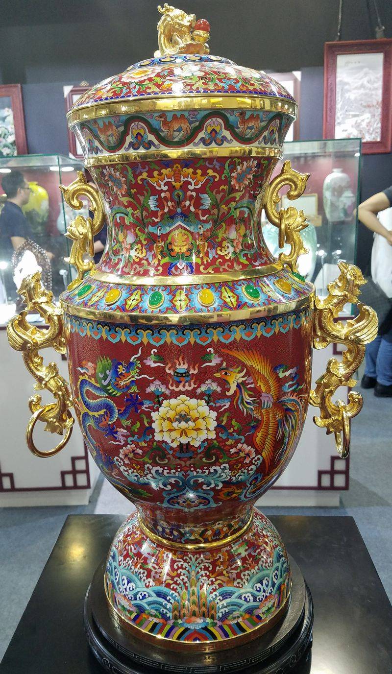 张同禄|张同禄景泰蓝盛世荣耀珐琅尊