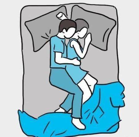 因为如果互相拥抱着睡觉,两个人多少会睡得有点不舒服,而这种若即若离