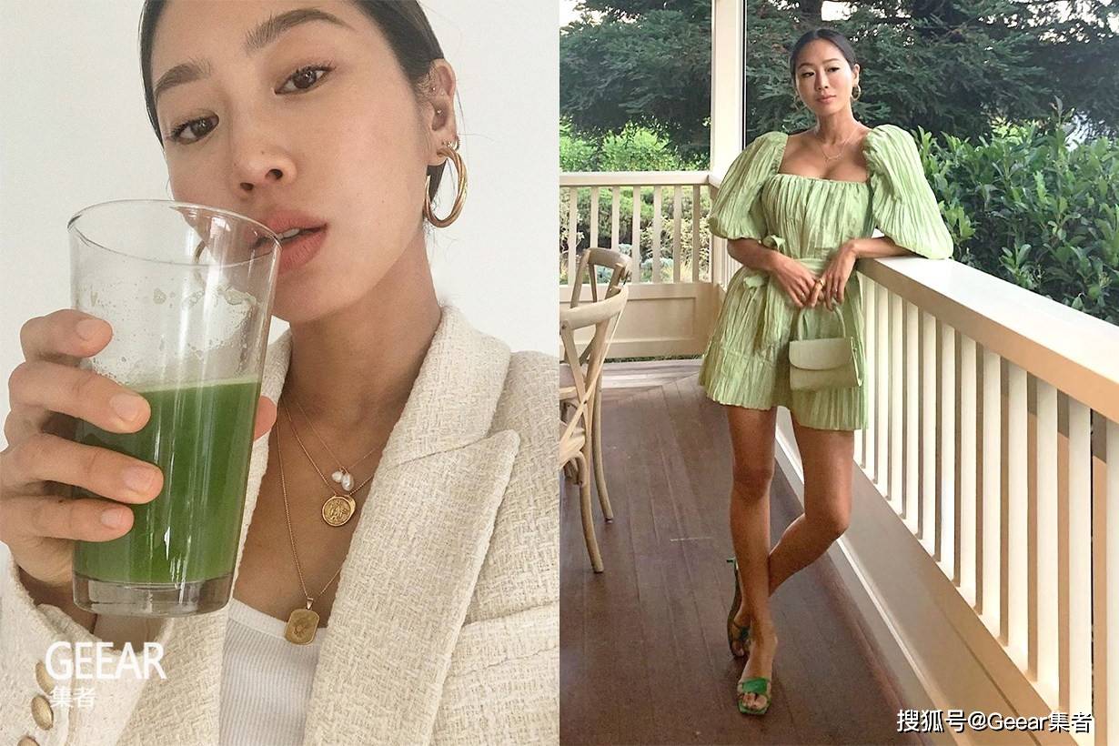时尚博主Aimee Song维持身材的绿色饮品，就是这种蔬菜汁！