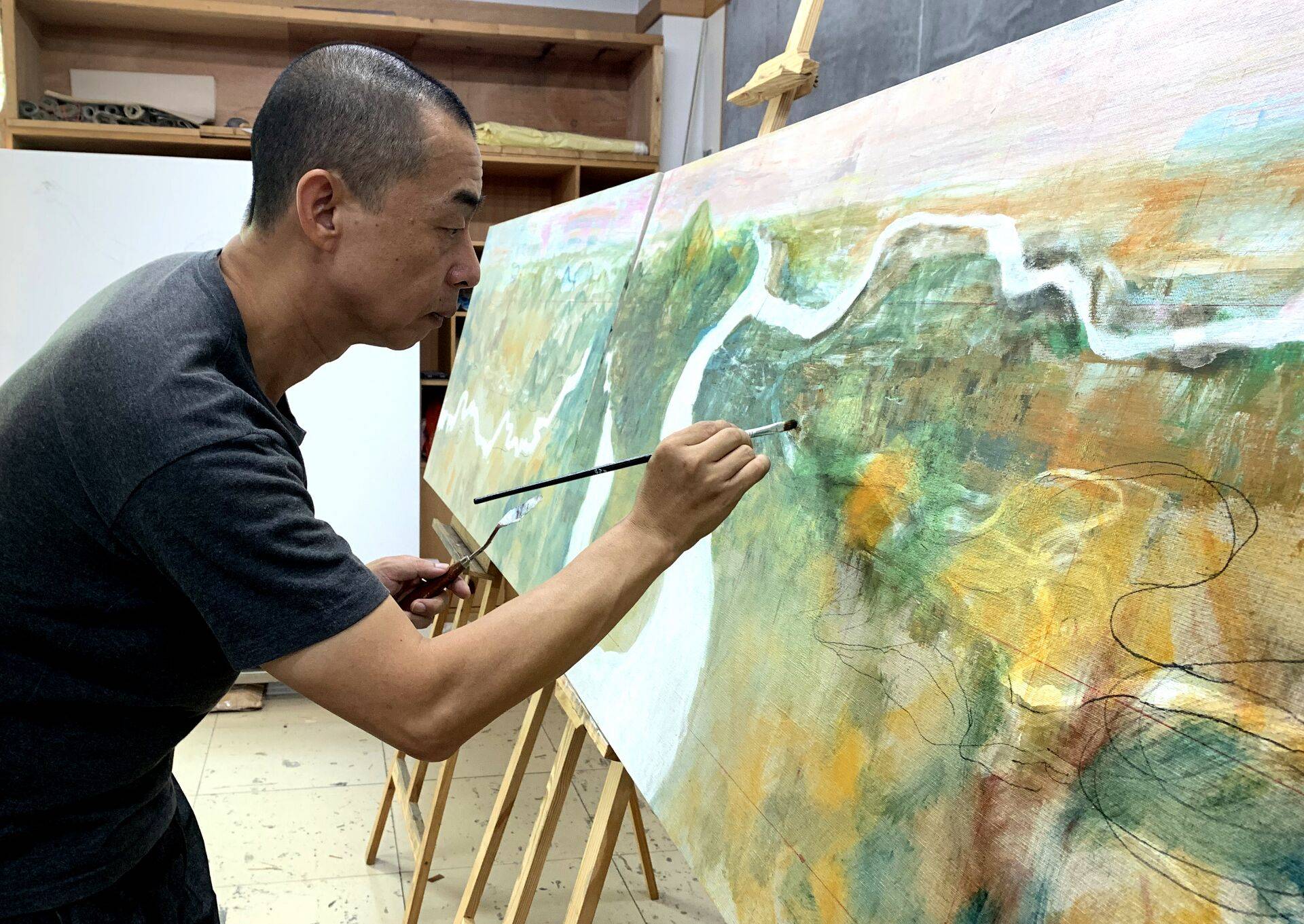 油画家刘向明艺术作品赏析