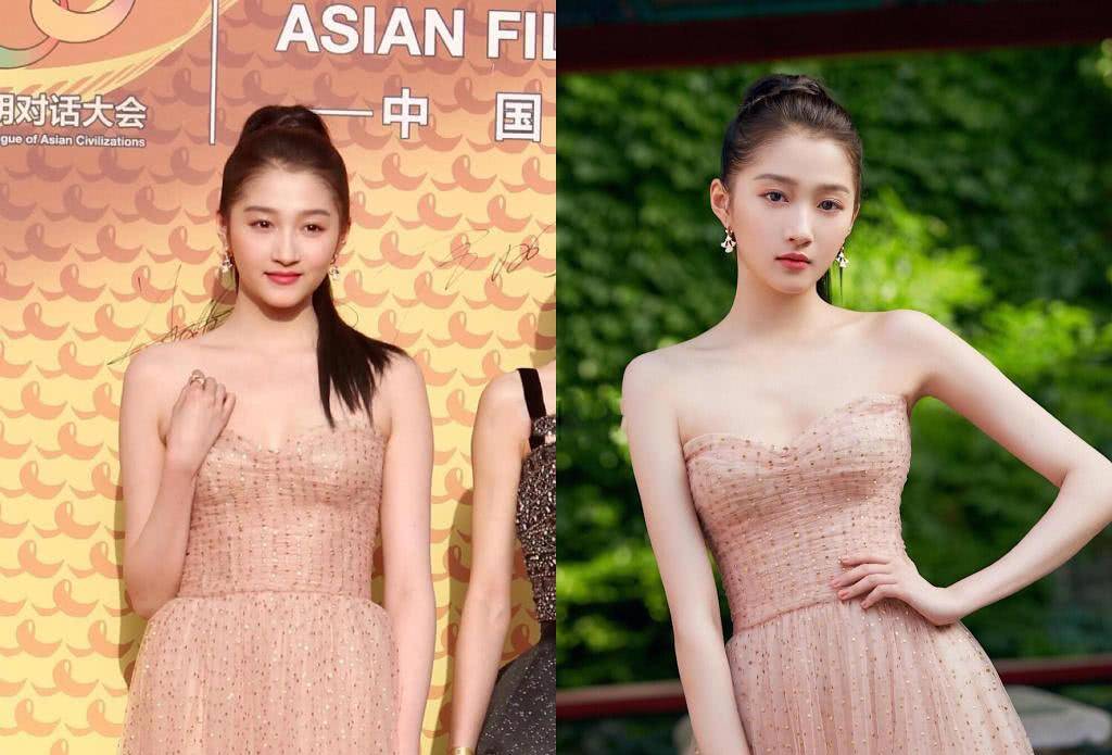 女星红毯生图pk官图:关晓彤张天爱差别大 吴谨言杨幂谁更美