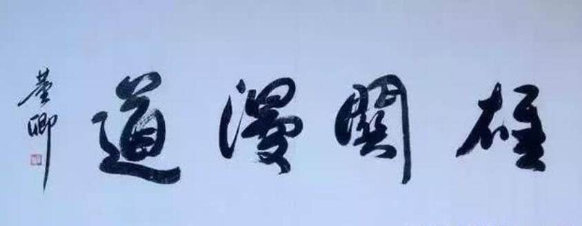 再看董卿的另一幅书法作品,我们看到这样的书法作品以后大家是不是对