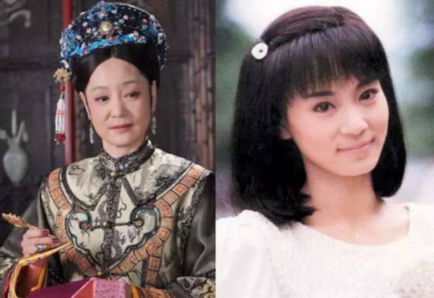 唐伯虎▲华夫人高贵,石榴姐温婉,老戏骨年轻时的照片