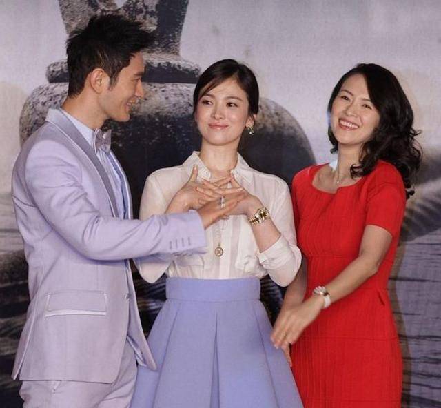 章子怡真老了同框宋慧乔被衬成大妈黄晓明全程护宋慧乔
