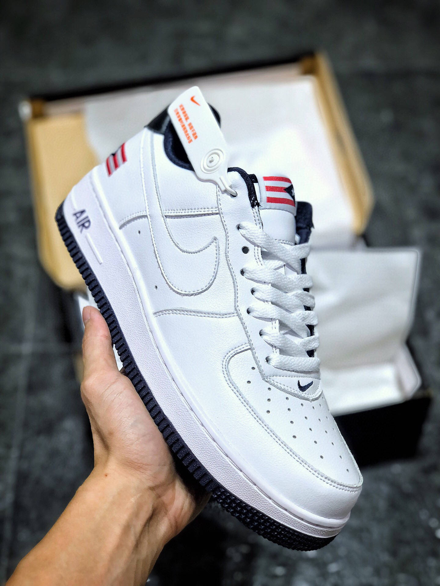 耐克空军一号 air force 1 low puerto rico 波多黎各旗帜白黑运动鞋