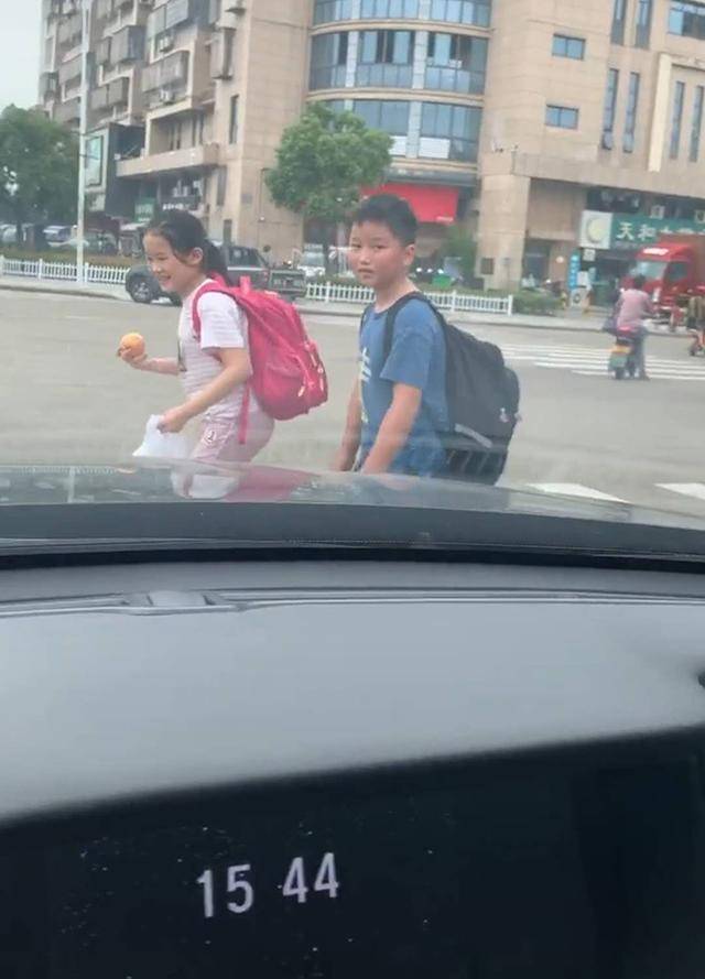妈妈接儿子放学，竟被儿子装作不认识，网友笑称：别坏了儿子好事
