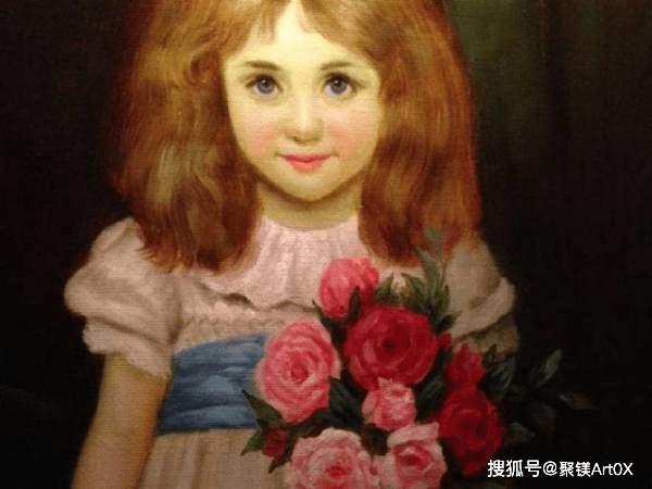 甜美的5岁小女孩画像,被称为恐怖画作,看过的人都说有两副面孔?