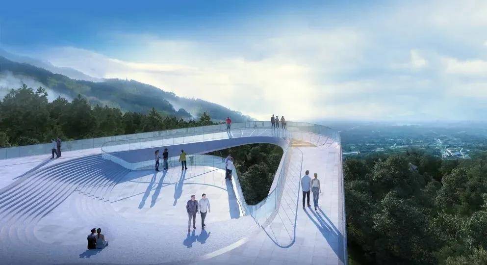 最高处238米龙泉山森林公园高空栈道来了预计今年9月竣工