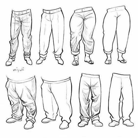 皱纹:衣服的褶皱怎么去绘画?