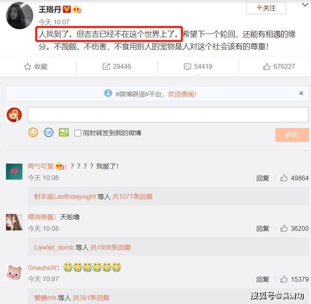 警方回应“王珞丹同事的宠物鸭被抓去世”：若