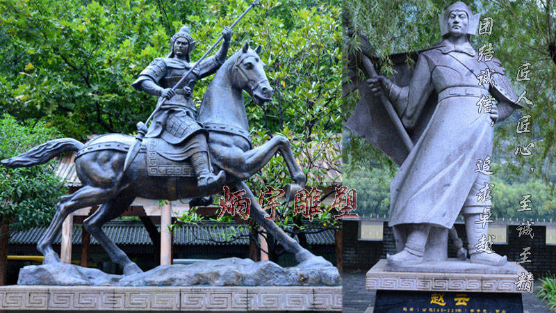 骑马人物雕塑,赵云雕塑 ,骑马将军雕塑,人物铜雕