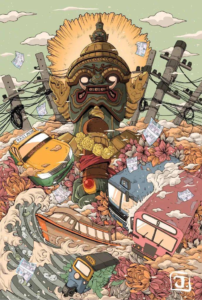 眼球炸裂の赛博朋克插画大赏