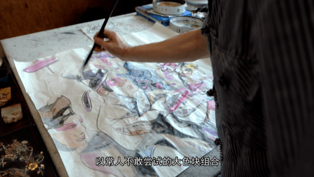 戏剧人物画风·蔡顺根