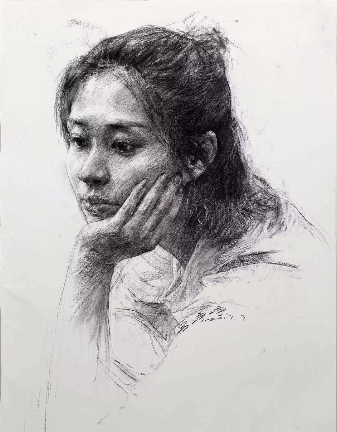 【推荐】素描人头像初学步骤图|初学者素描画教程视频