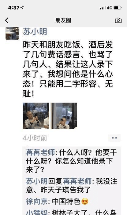 原创艺术家苏小明爆粗口被赞真性情?拍摄者反被骂:小人,不能当朋友