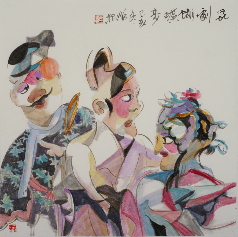 戏剧人物画风·蔡顺根