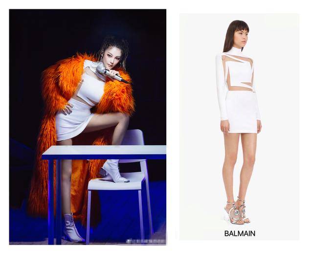 白冰|公演穿啥?白冰“卫生纸”裙是大牌新款,钟丽缇定制设计货不对板