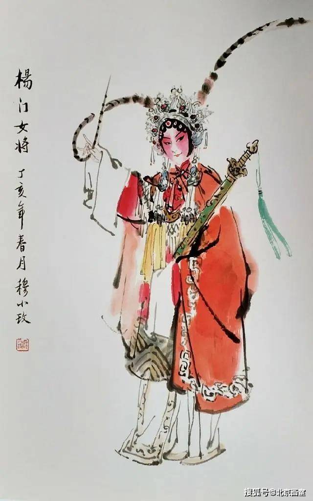 失聪女画家潜心学画20年笔下的水墨旦角儿一行一止皆意态风流