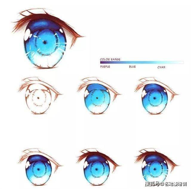 动漫二次元少女眼睛绘画技巧