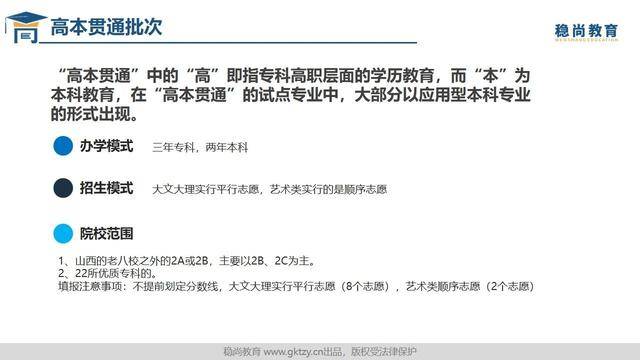 2020年山西高考志愿填报,高本贯通培养试点院校,专业和学制解读
