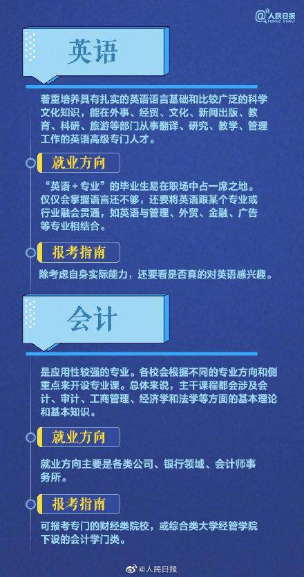 测评盘点|部分热门专业报考指南，送给考生和家长