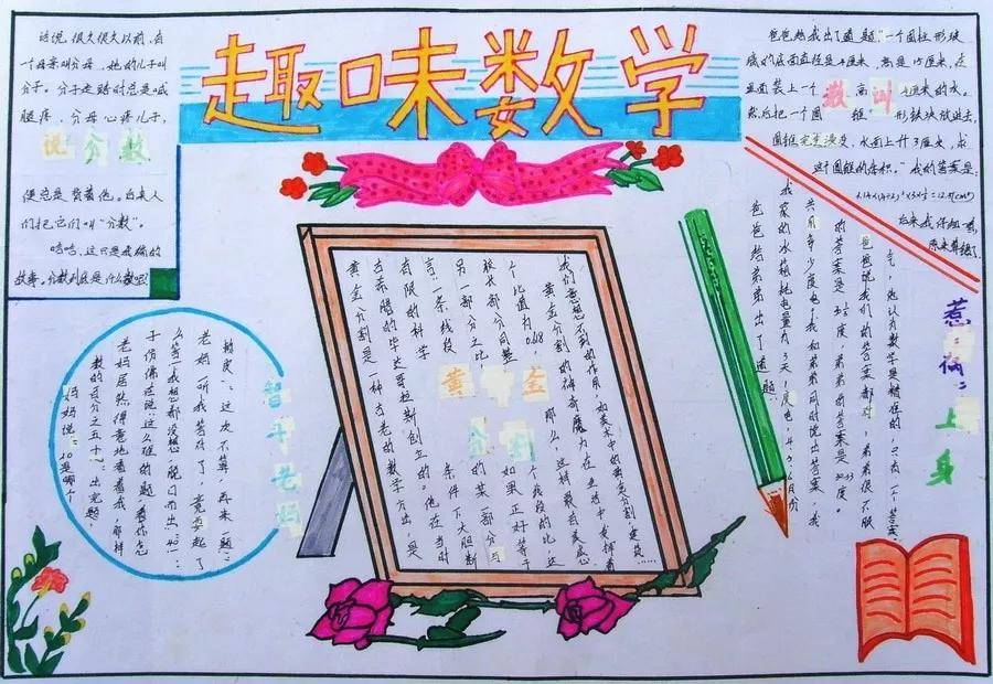 小学数学手抄报合集,暑假一定用得上!