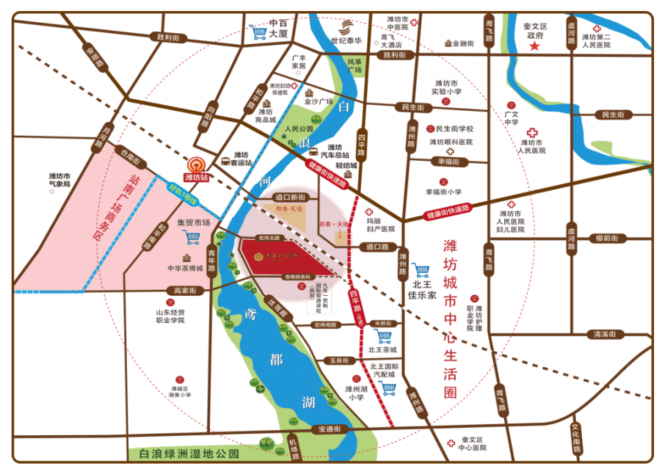 区位示意图户内配置新风除霾系统,老人一键求助系统与厨房净水系统