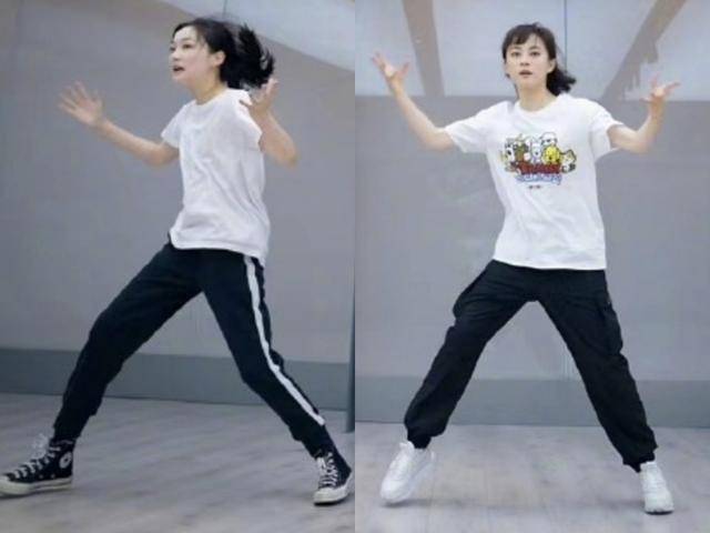 脸色|原创孙俪带妹妹跳舞，看不出20岁年龄差，孙艳脸色惨白被侃五行缺韵律