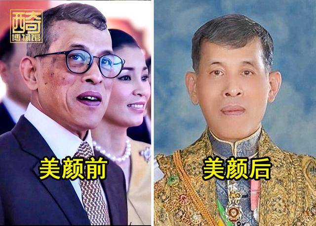 原创68岁泰王生图曝光,无美颜满脸老人斑和皱纹,走路腿软令人担忧