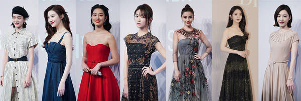 吴谨|迪奥活动女星路人生图，辣妈赵丽颖baby斗艳，吴谨言状态最差？