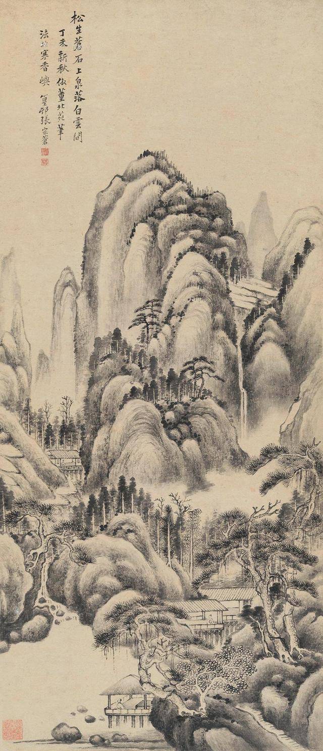 清代张宗苍山水画