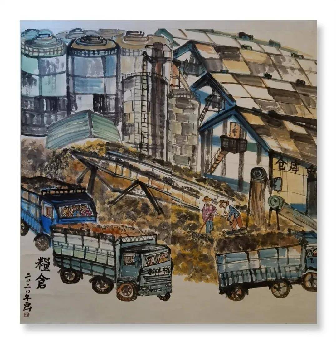 员工|中储粮河南分公司举办庆祝中储粮成立20周年书法绘画作品展