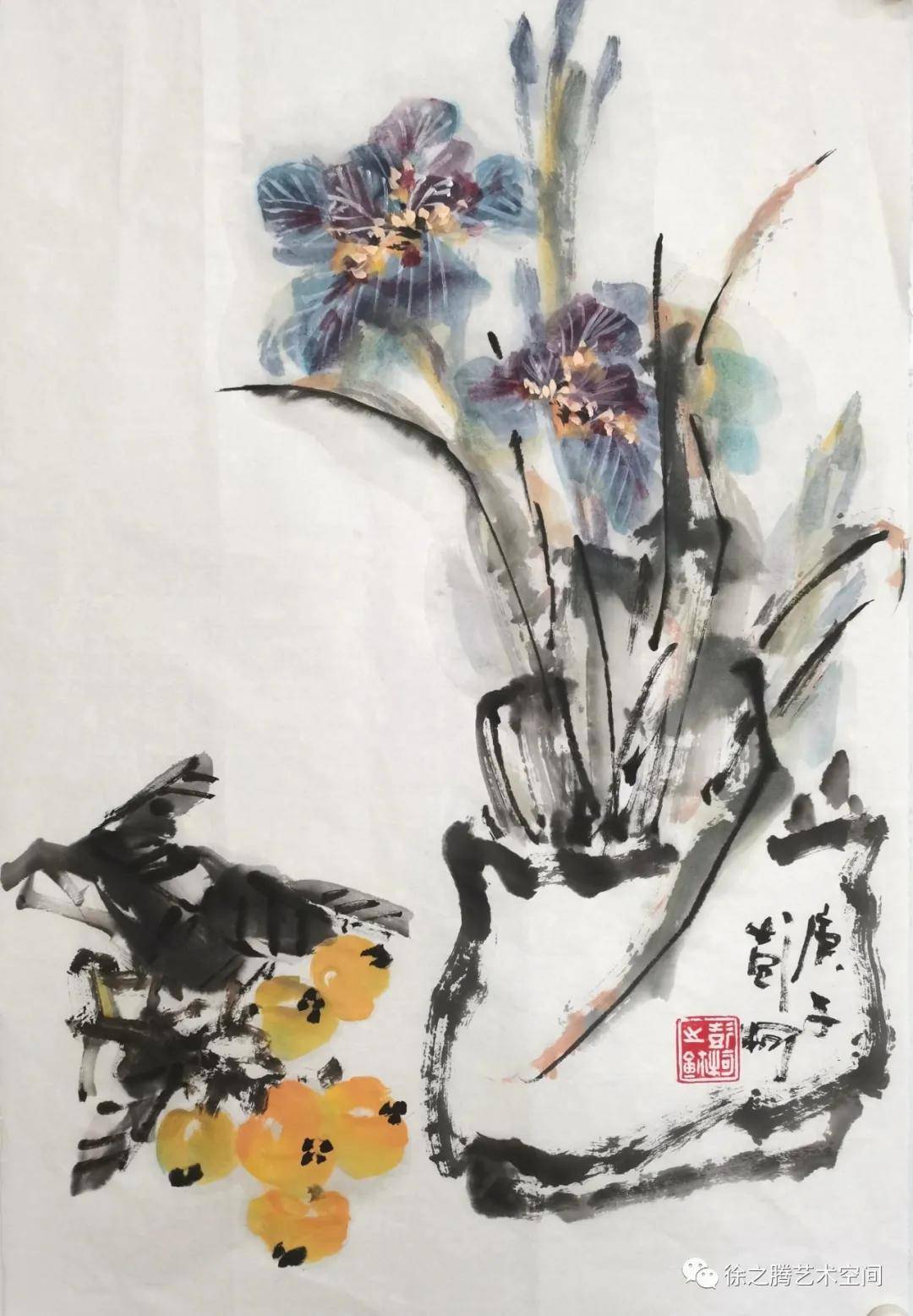 彭柯花鸟小品欣赏