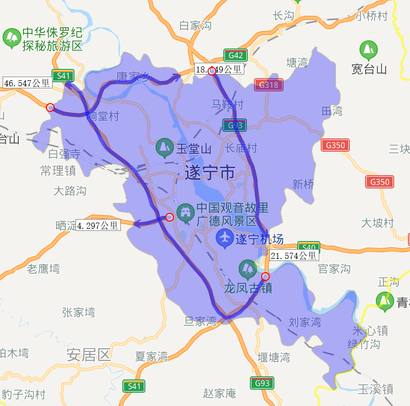 原创2020年遂宁市各地高速公路里程排名,蓬溪县第一,你家乡排第几?