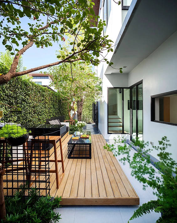 原创一楼20到30㎡"小庭院装修"案例,小空间也能美成"大"花园
