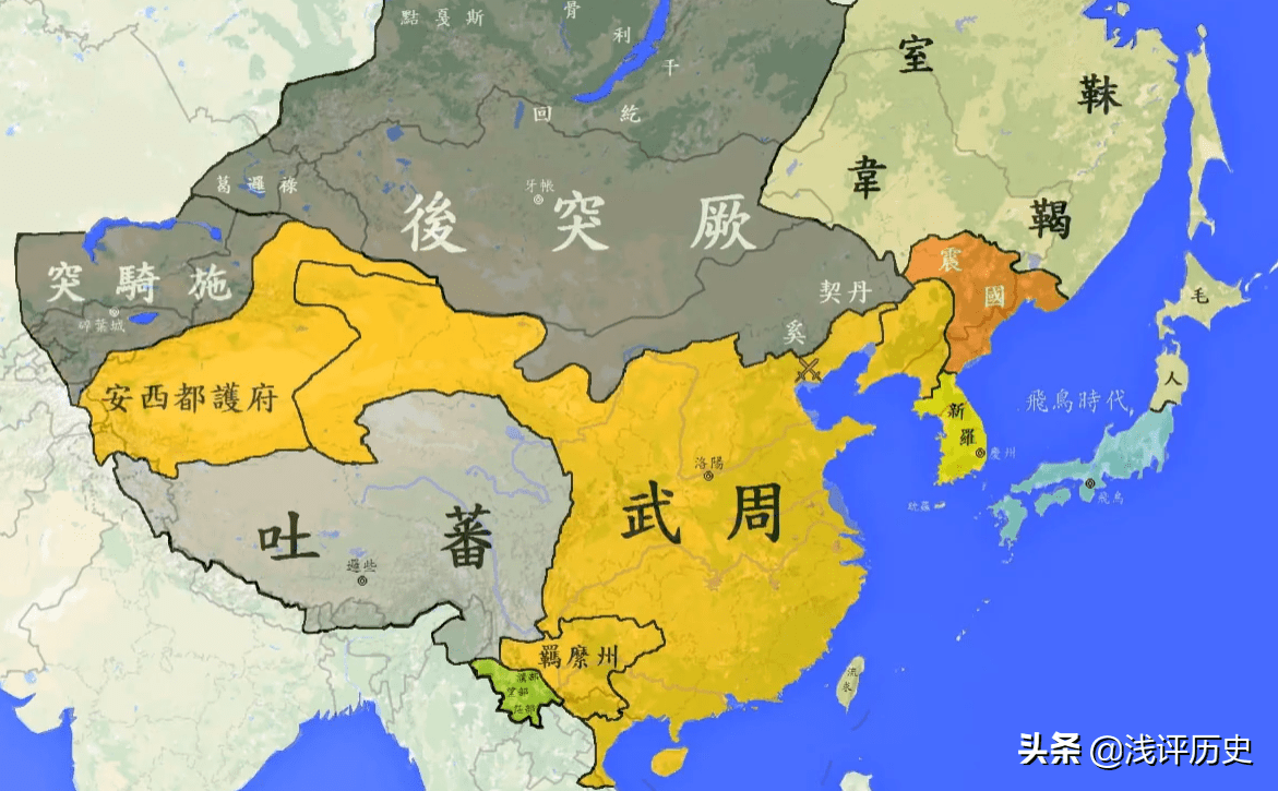 通过地图看唐朝版图变迁:一个庞大帝国,最后走向瓦解