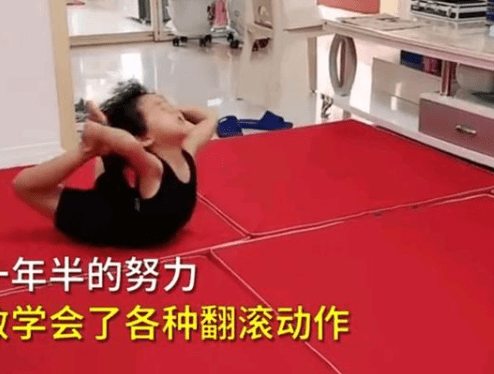 厉害了！5岁山西女童后手翻一分钟80个，网友：以为是按了快进键