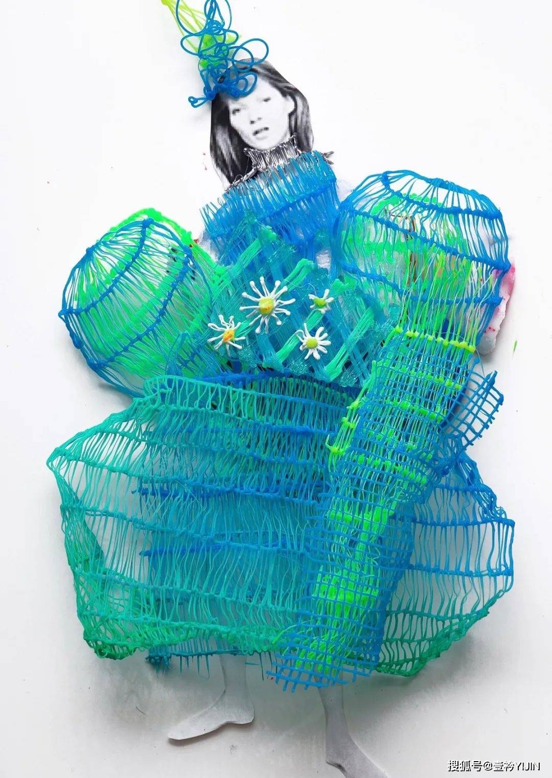 图片|新锐设计师 | 精神护士转行服装，创造出挂能着穿的炫彩服装