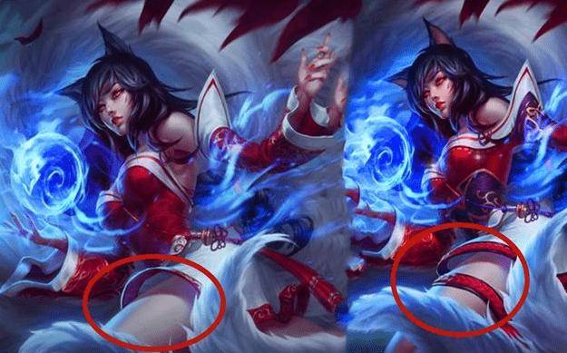 lol手游:女英雄原画大修改,比端游保守,阿狸带了腿环