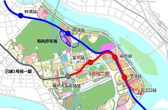 福州多条地铁曝最新进展1号线将延至马尾6号线延至三叉街