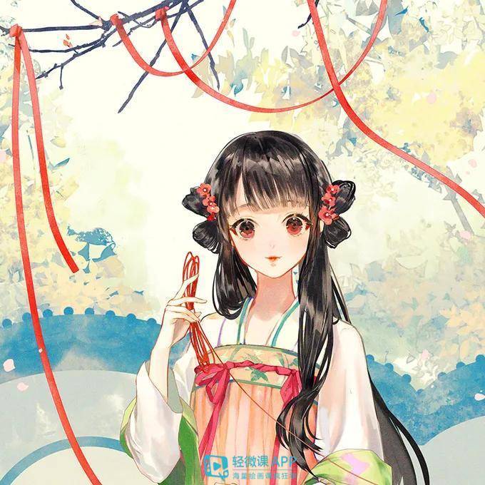 人物|怎么画好古风人物服饰？古风人物服饰绘画教程