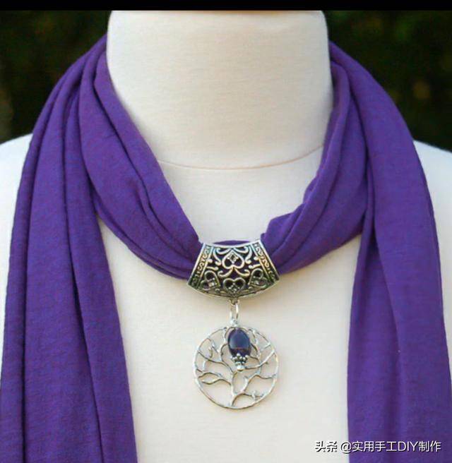 围巾|「串珠作品」35款时尚的珠宝围巾项链，你也能拥有