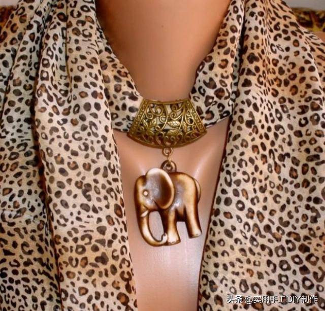 围巾|「串珠作品」35款时尚的珠宝围巾项链，你也能拥有